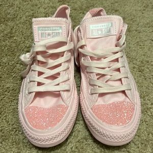 Brand New Pink Glitter Converse Size 7
